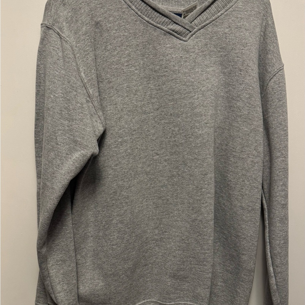 Catalina Gray V-Neck Sweater Soft Knit Classic